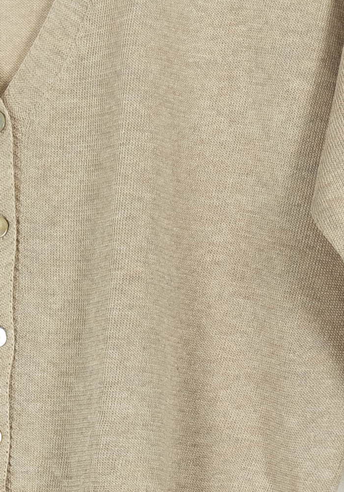 Cardigan Beige - Taille L/40 de la marque La Fée Maraboutée | PARAD103859 - Vendu par Paradigme - Image 3