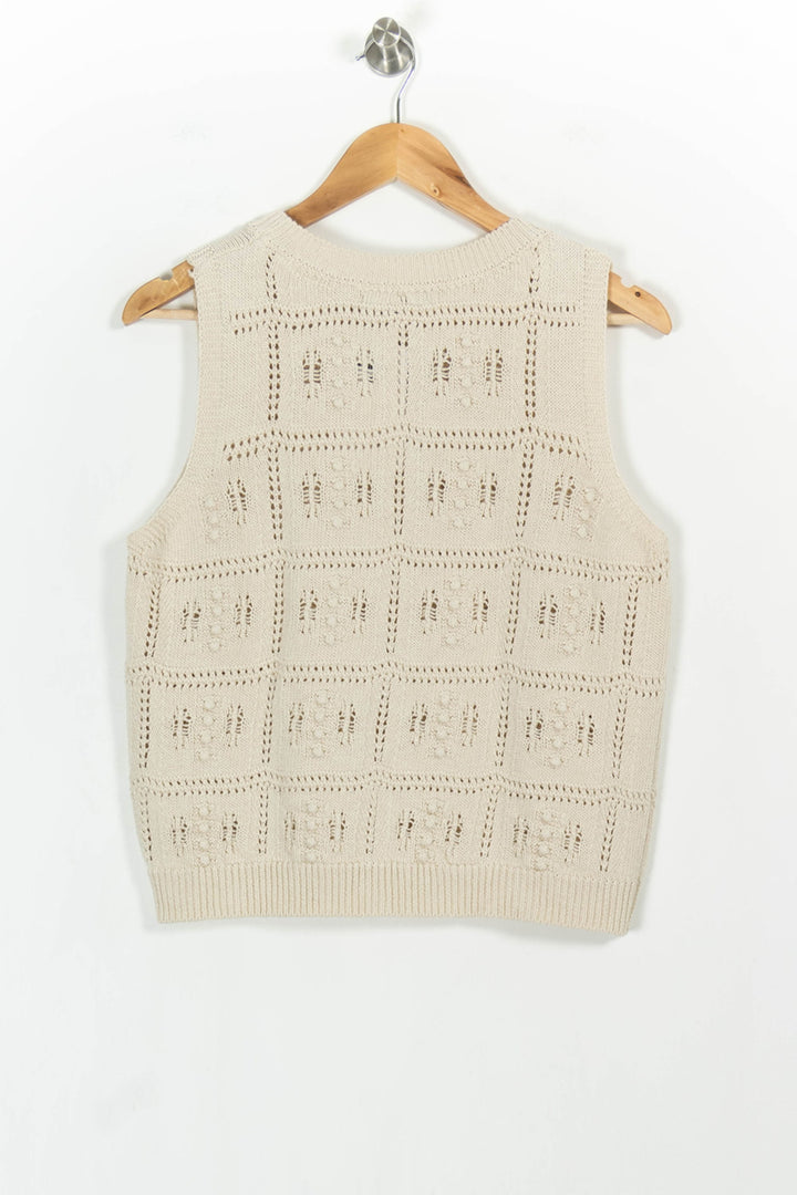 Débardeur Beige - Taille M/38 de la marque La Fée Maraboutée | PARAD103860 - Vendu par Paradigme - Image 4