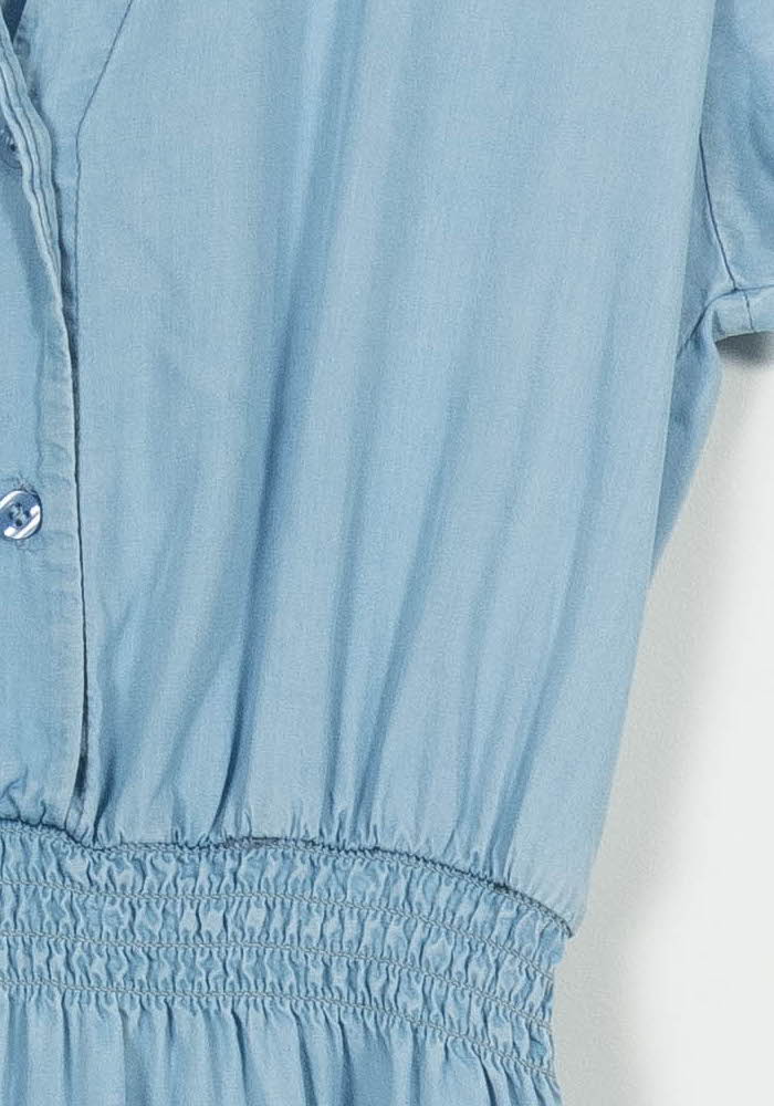 Robe Midi Bleue - Taille M/38 de la marque La Fée Maraboutée | PARAD103863 - Vendu par Paradigme - Image 3