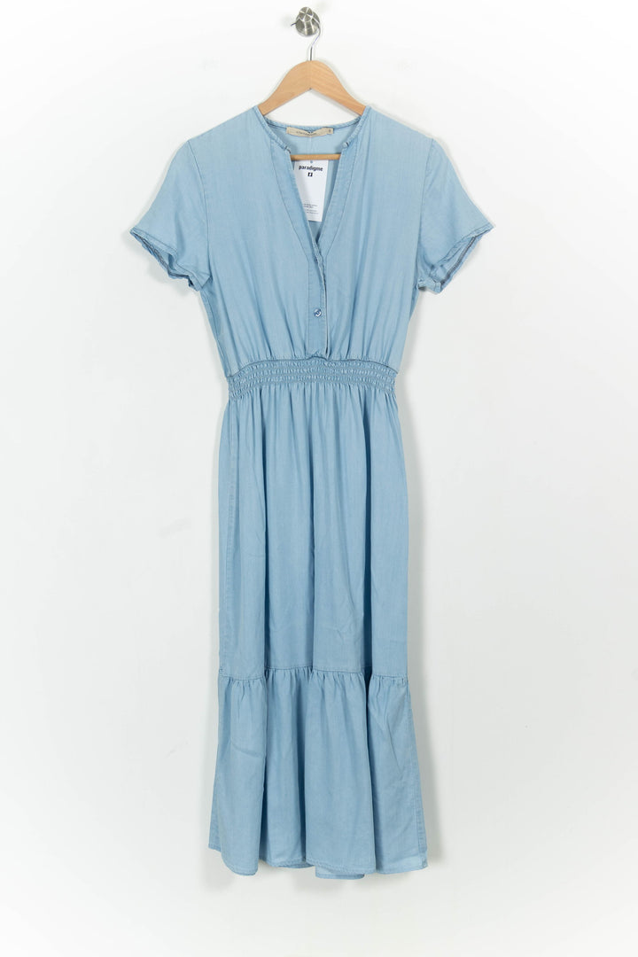 Robe Midi Bleue - Taille M/38 de la marque La Fée Maraboutée | PARAD103863 - Vendu par Paradigme - Image 2