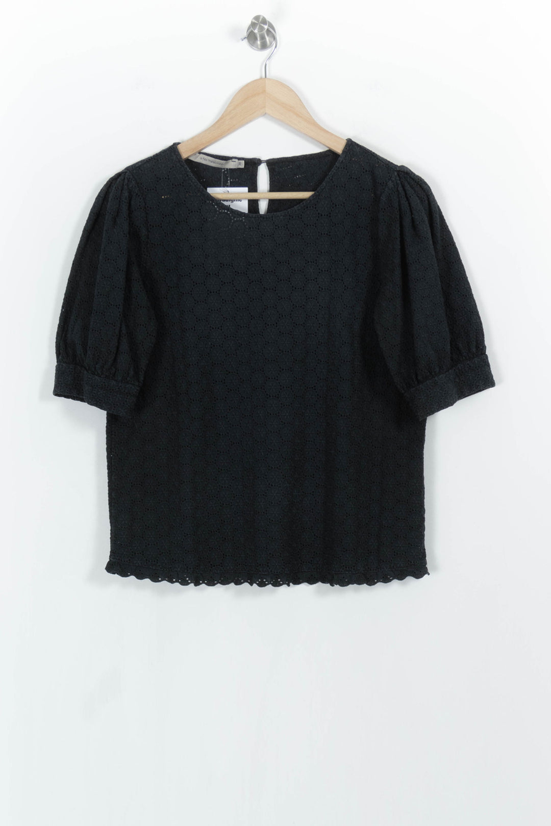 Blouse Noire - Taille M/38 de la marque La Fée Maraboutée | PARAD103864 - Vendu par Paradigme - Image 2