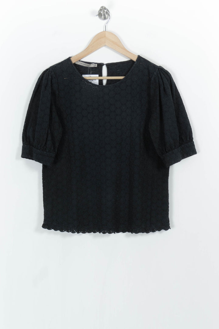 Blouse Noire - Taille M/38 de la marque La Fée Maraboutée | PARAD103864 - Vendu par Paradigme - Image 2