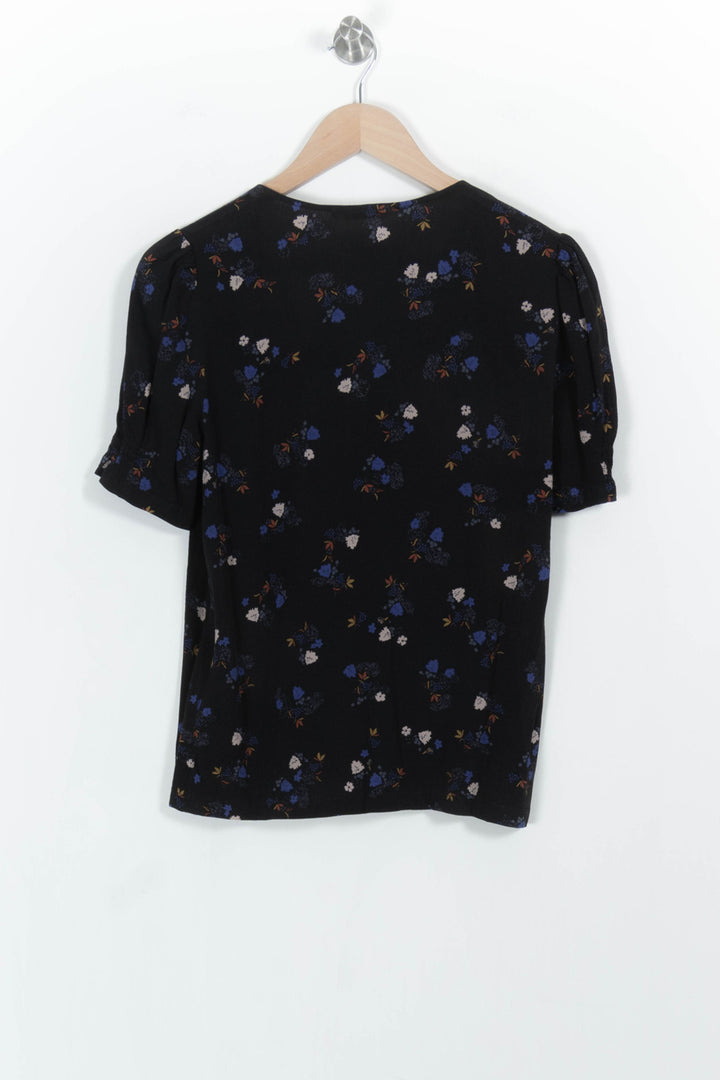 Blouse Noire et Bleue - Taille M/38 de la marque Sessùn | PARAD103865 - Vendu par Paradigme - Image 4