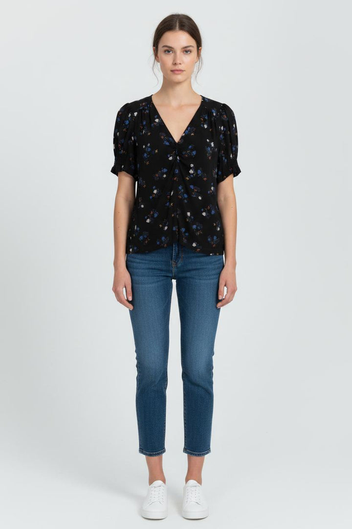 Blouse Noire et Bleue - Taille M/38 de la marque Sessùn | PARAD103865 - Vendu par Paradigme - Image 1