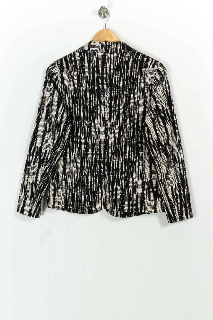 Blazer Noir et Blanc - Taille M/38 de la marque La Fée Maraboutée | PARAD103866 - Vendu par Paradigme - Image 4