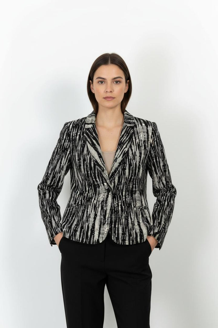 Blazer Noir et Blanc - Taille M/38 de la marque La Fée Maraboutée | PARAD103866 - Vendu par Paradigme - Image 1