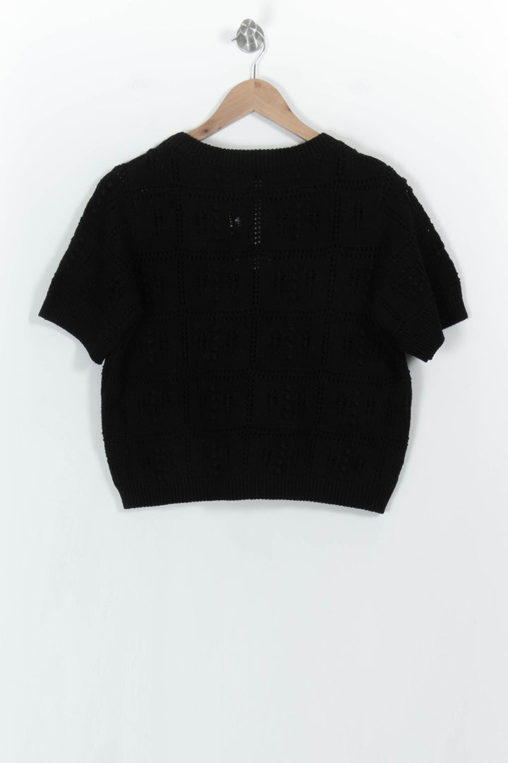 Pull Noir - Taille L/40 de la marque La Fée Maraboutée | PARAD103868 - Vendu par Paradigme - Image 4