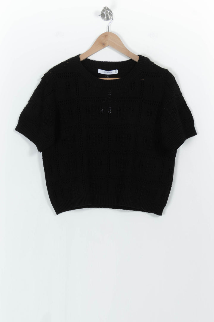 Pull Noir - Taille L/40 de la marque La Fée Maraboutée | PARAD103868 - Vendu par Paradigme - Image 2