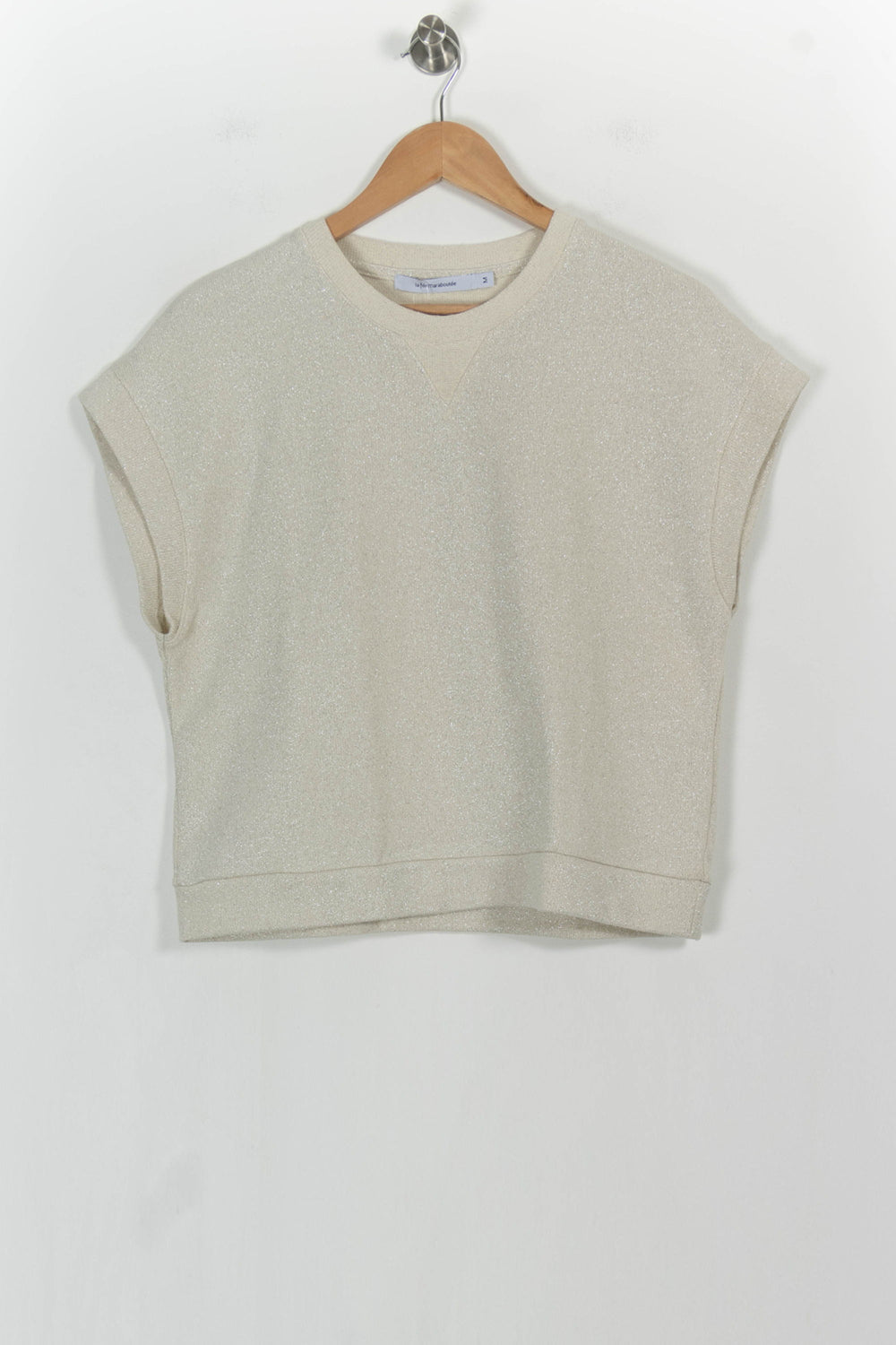 Pull Sans Manches Beige - Taille M/38 de la marque La Fée Maraboutée | PARAD103869 - Vendu par Paradigme - Image 2