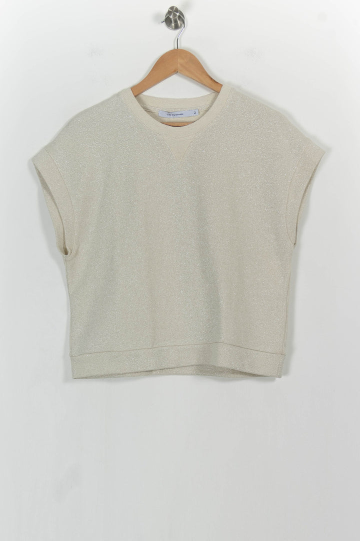 Pull Sans Manches Beige - Taille M/38 de la marque La Fée Maraboutée | PARAD103869 - Vendu par Paradigme - Image 2