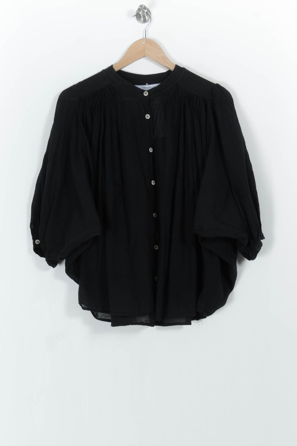 Blouse Noire - Taille M/38 de la marque La Fée Maraboutée | PARAD103872 - Vendu par Paradigme - Image 2