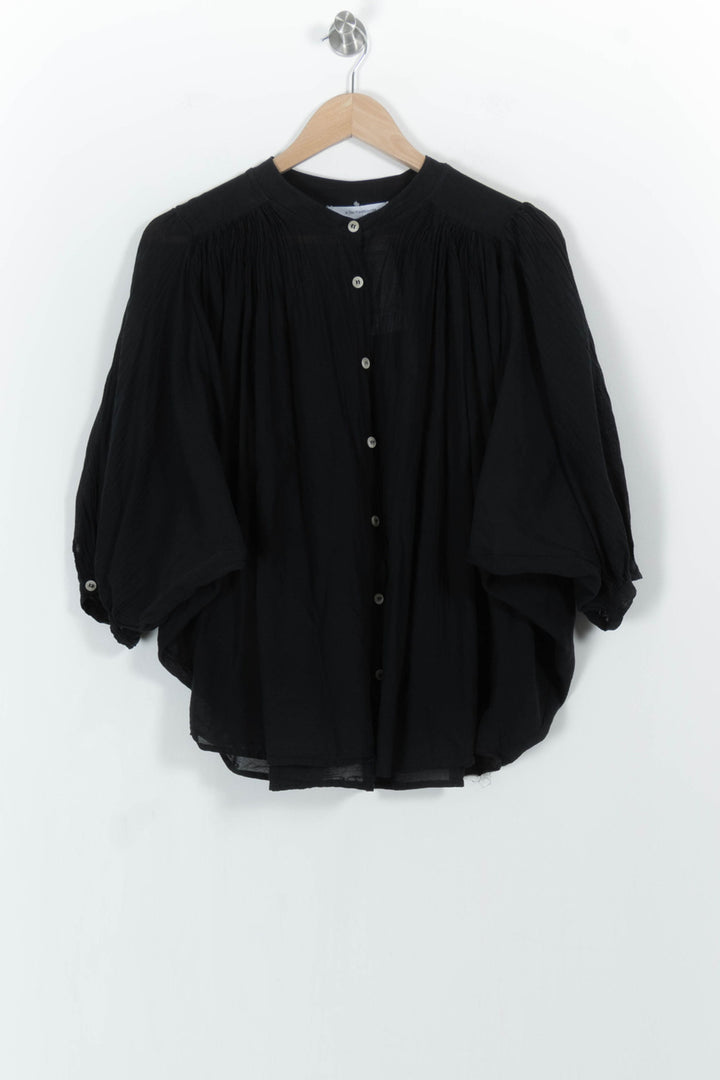 Blouse Noire - Taille M/38 de la marque La Fée Maraboutée | PARAD103872 - Vendu par Paradigme - Image 2
