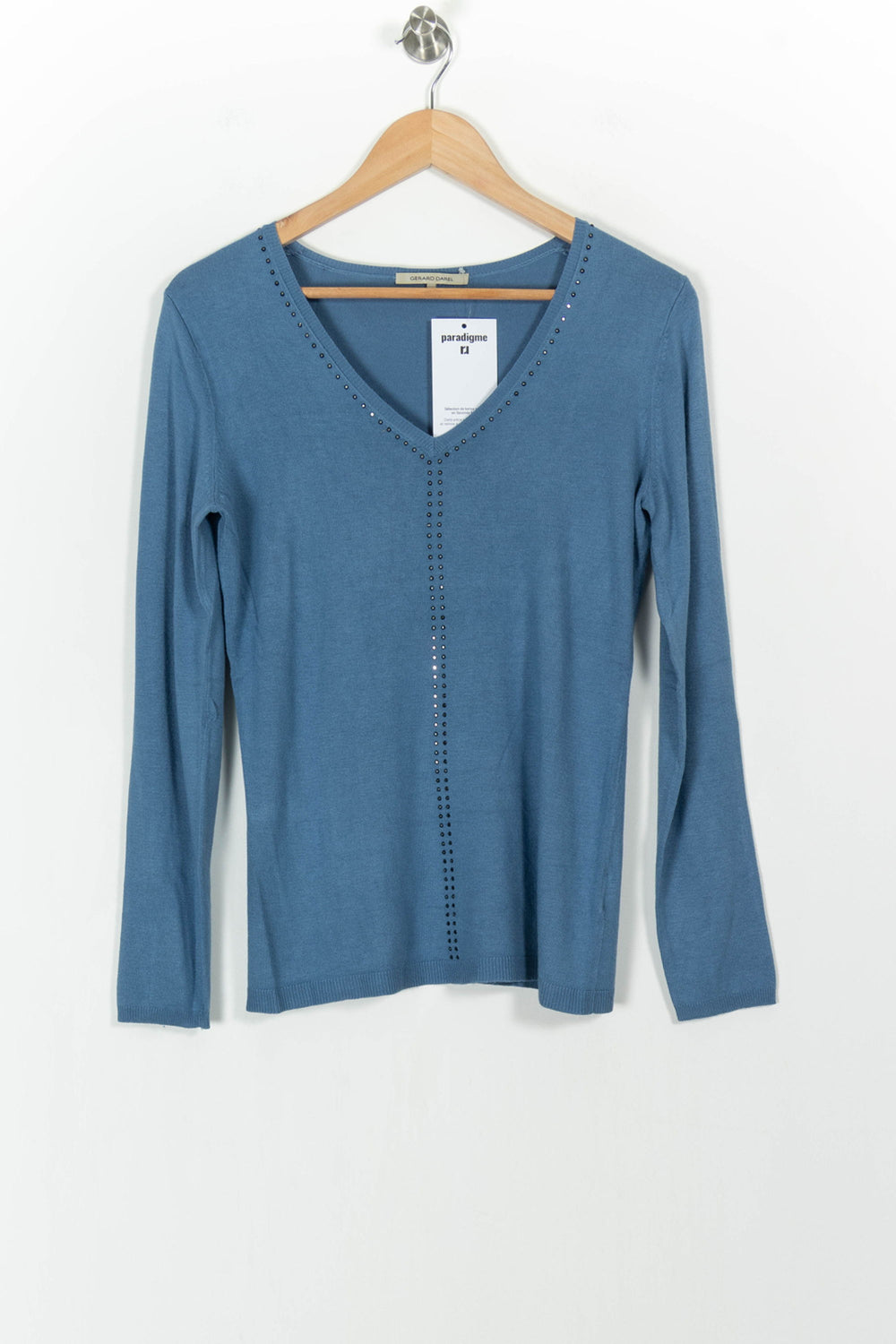 Pull Bleu - Taille S/36 de la marque Gerard Darel | PARAD103873 - Vendu par Paradigme - Image 2