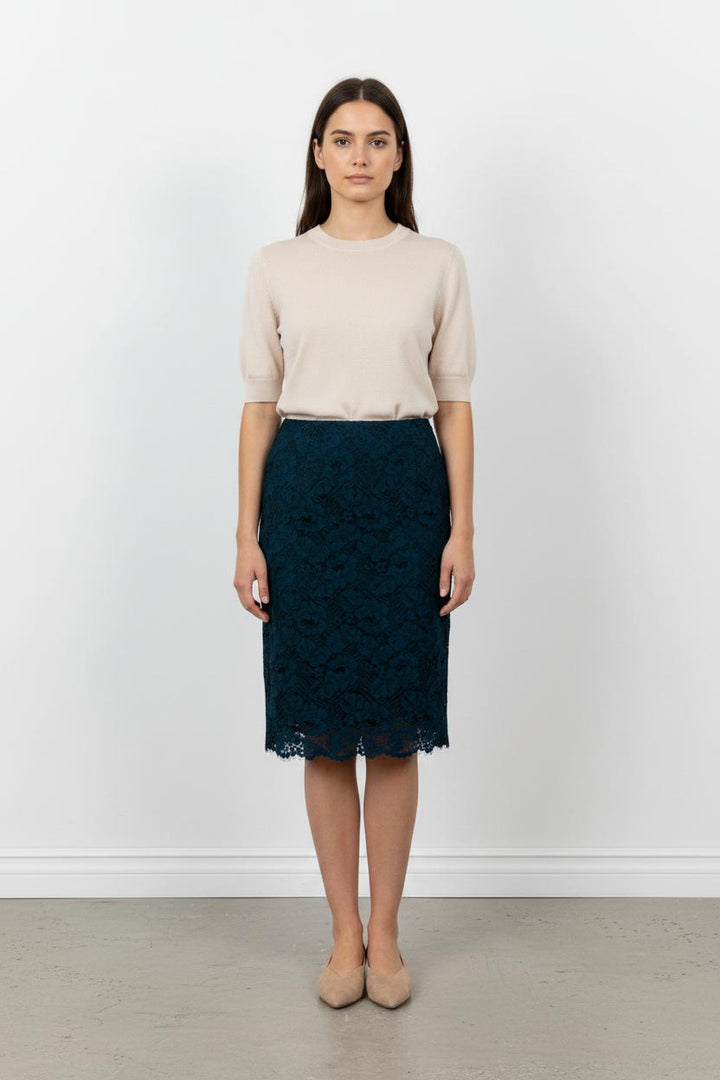 Jupe Crayon Bleu - Taille S/36 de la marque Caroll | PARAD103877 - Vendu par Paradigme - Image 1
