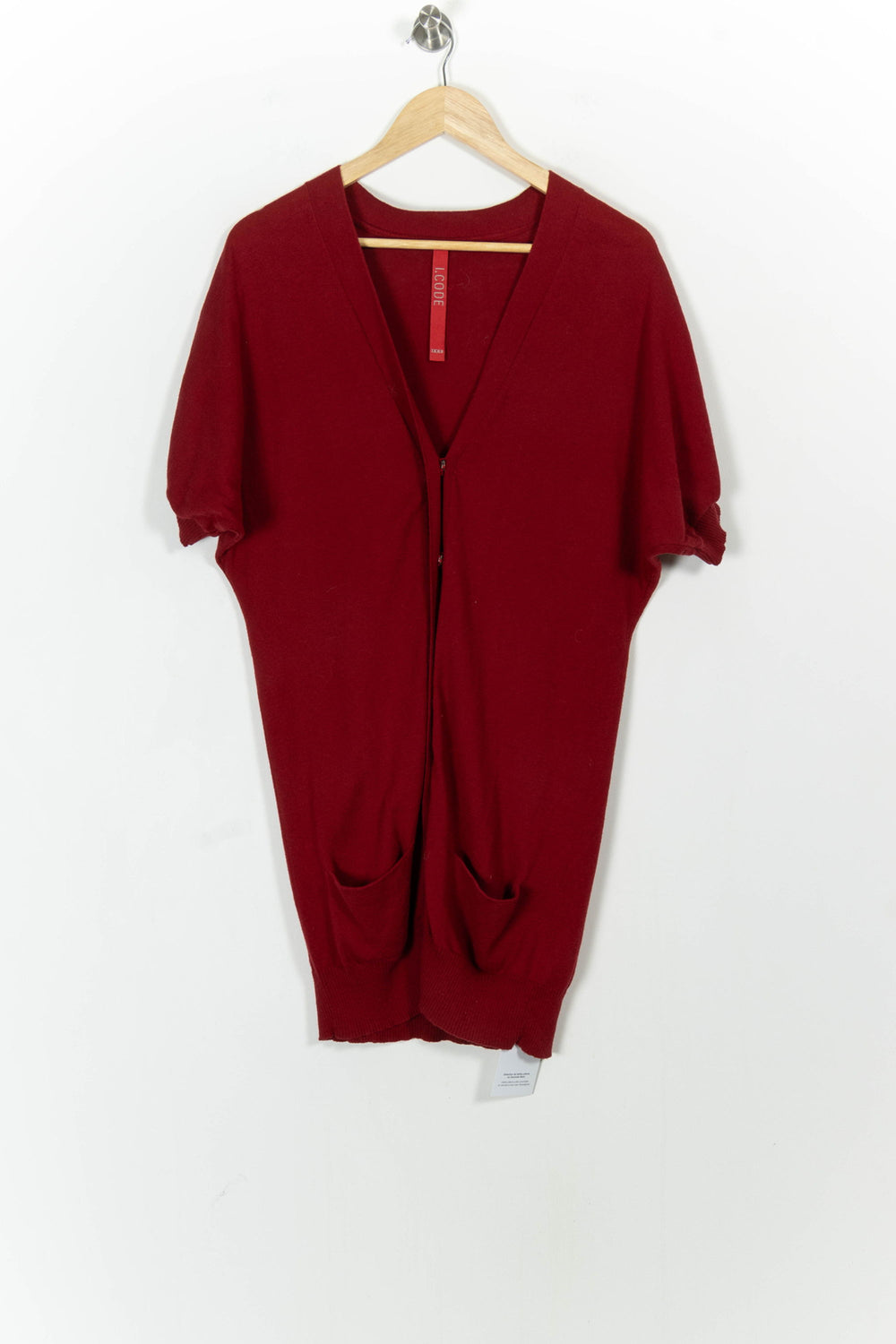Gilet Rouge - Taille S/36 de la marque I.Code | PARAD103878 - Vendu par Paradigme - Image 2
