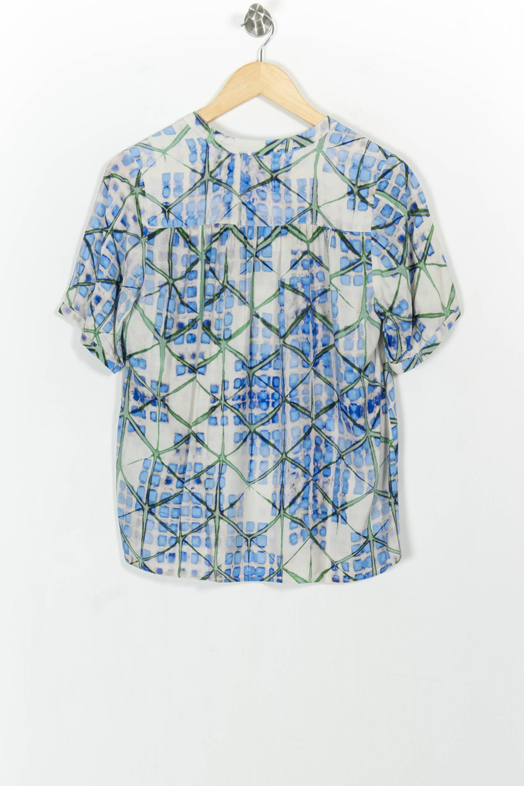 Blouse Bleu et Vert - Taille M/38 de la marque La Fée Maraboutée | PARAD103881 - Vendu par Paradigme - Image 4