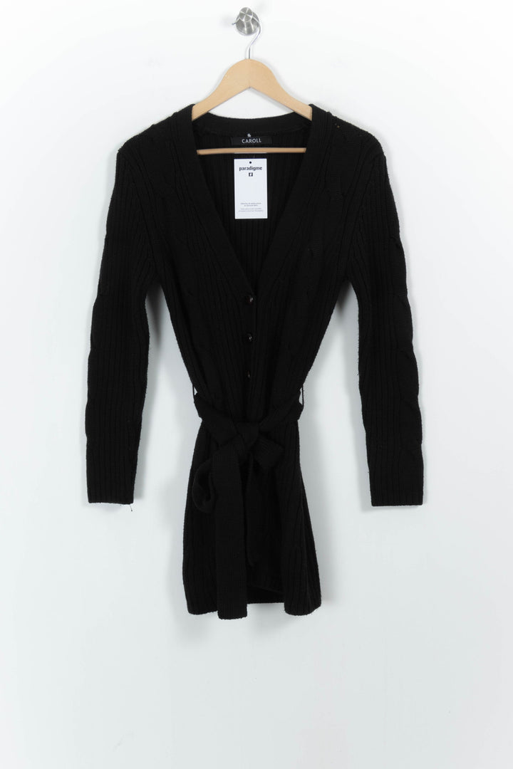Cardigan Noir - Taille M/38 de la marque Caroll | PARAD103883 - Vendu par Paradigme - Image 2