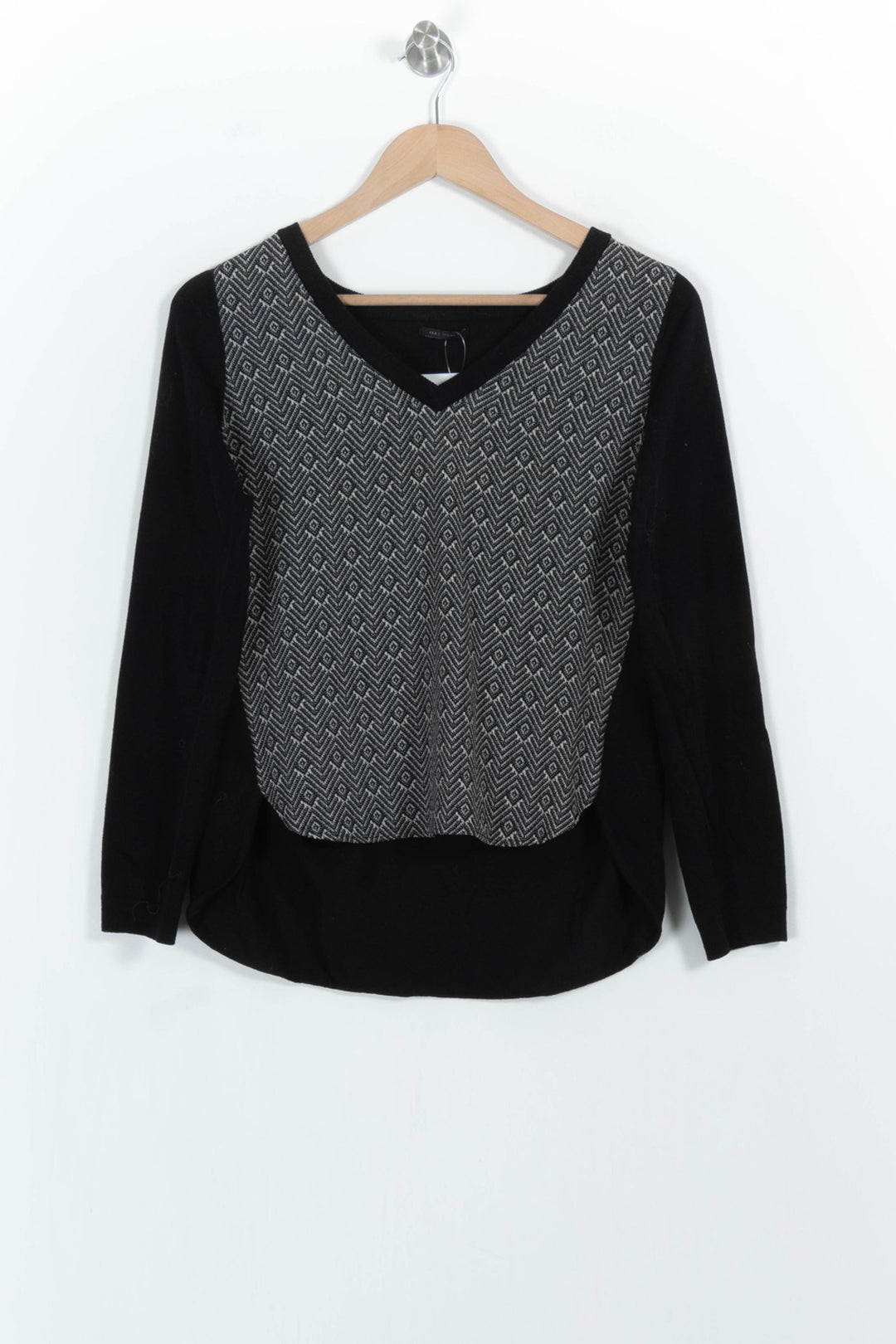 Pull Noir et Gris - Taille XS/34 de la marque IKKS | PARAD103885 - Vendu par Paradigme - Image 2