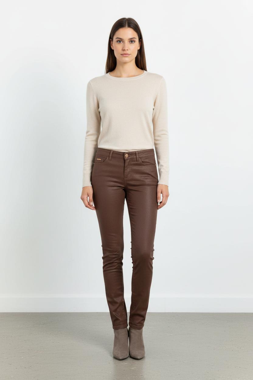 Jean Marron - Taille S/36 de la marque One Step | PARAD103887 - Vendu par Paradigme - Image 1