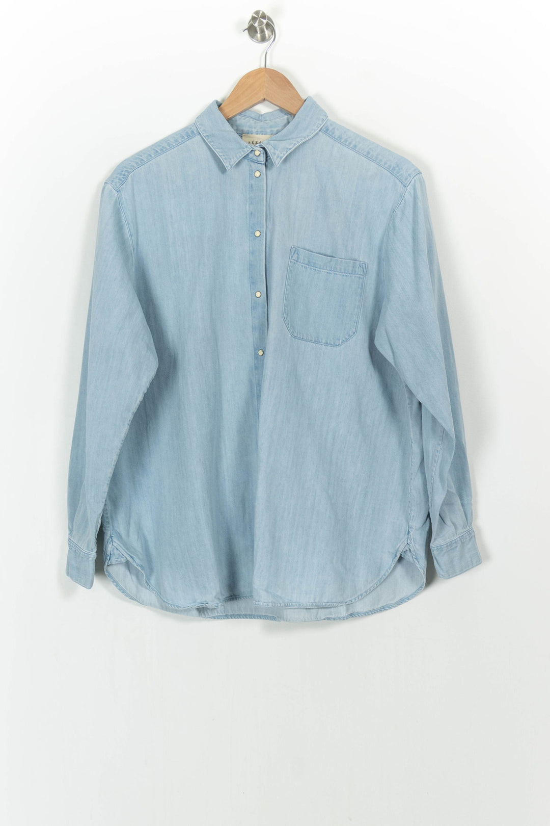 Chemise en Jean Bleu - Taille L/40 de la marque Sézane | PARAD103891 - Vendu par Paradigme - Image 2