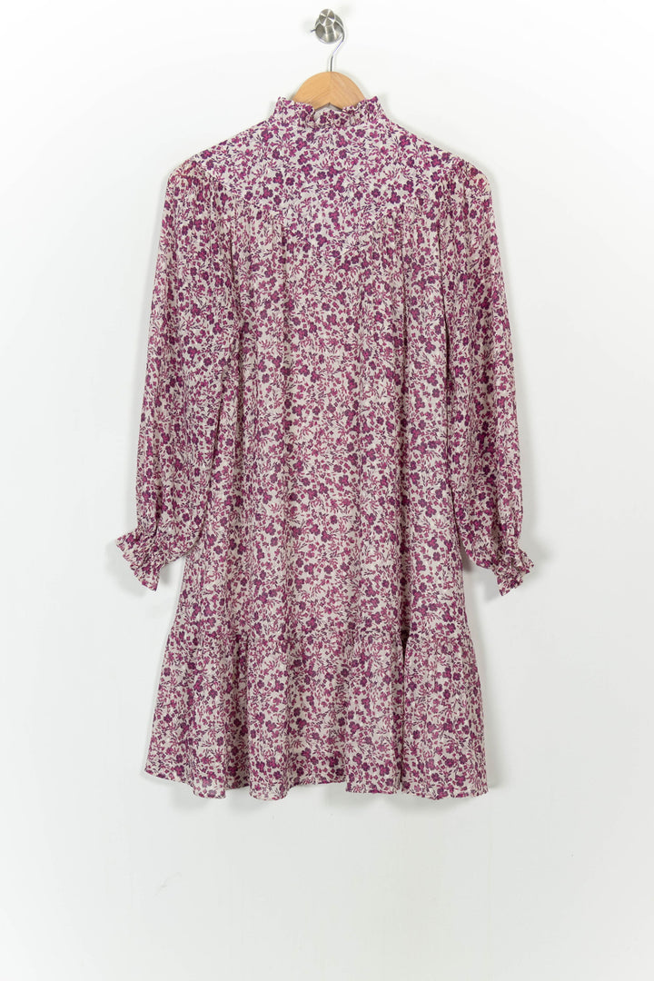 Robe Fleurie Rose et Blanche - Taille S/36 de la marque Pablo | PARAD103893 - Vendu par Paradigme - Image 4