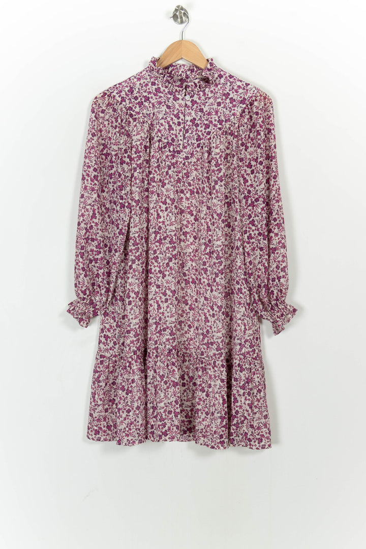 Robe Fleurie Rose et Blanche - Taille S/36 de la marque Pablo | PARAD103893 - Vendu par Paradigme - Image 2