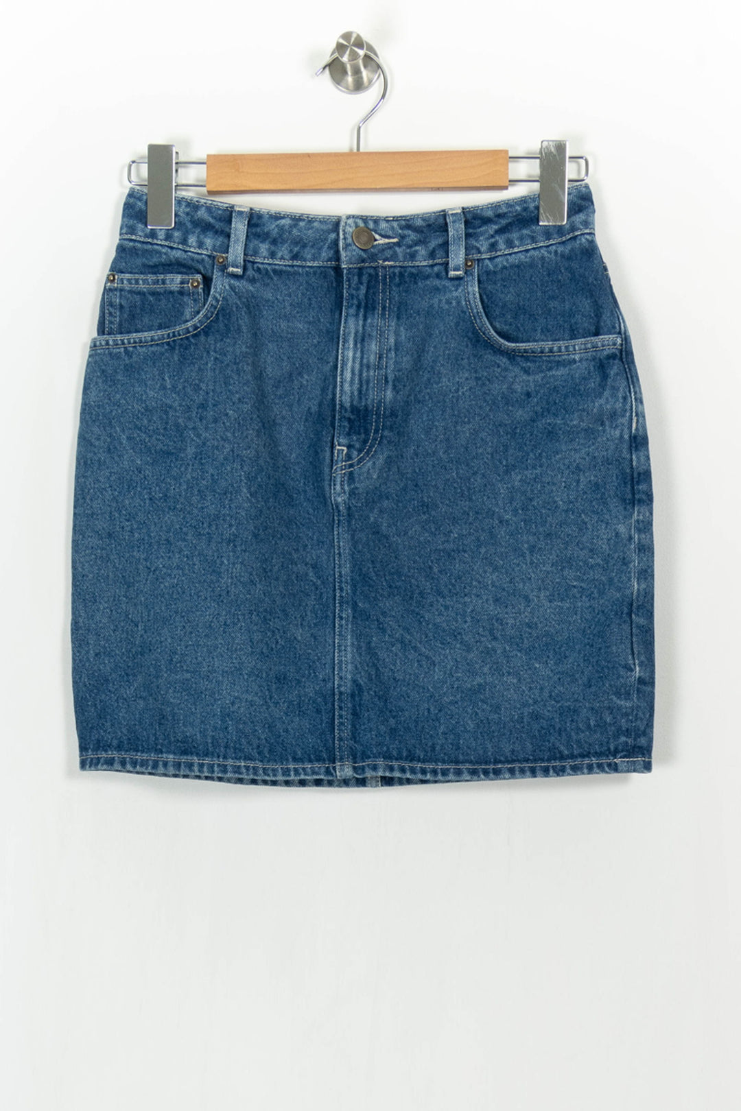 Jupe en Jean Bleue - Taille S/36 de la marque American Vintage | PARAD103894 - Vendu par Paradigme - Image 2