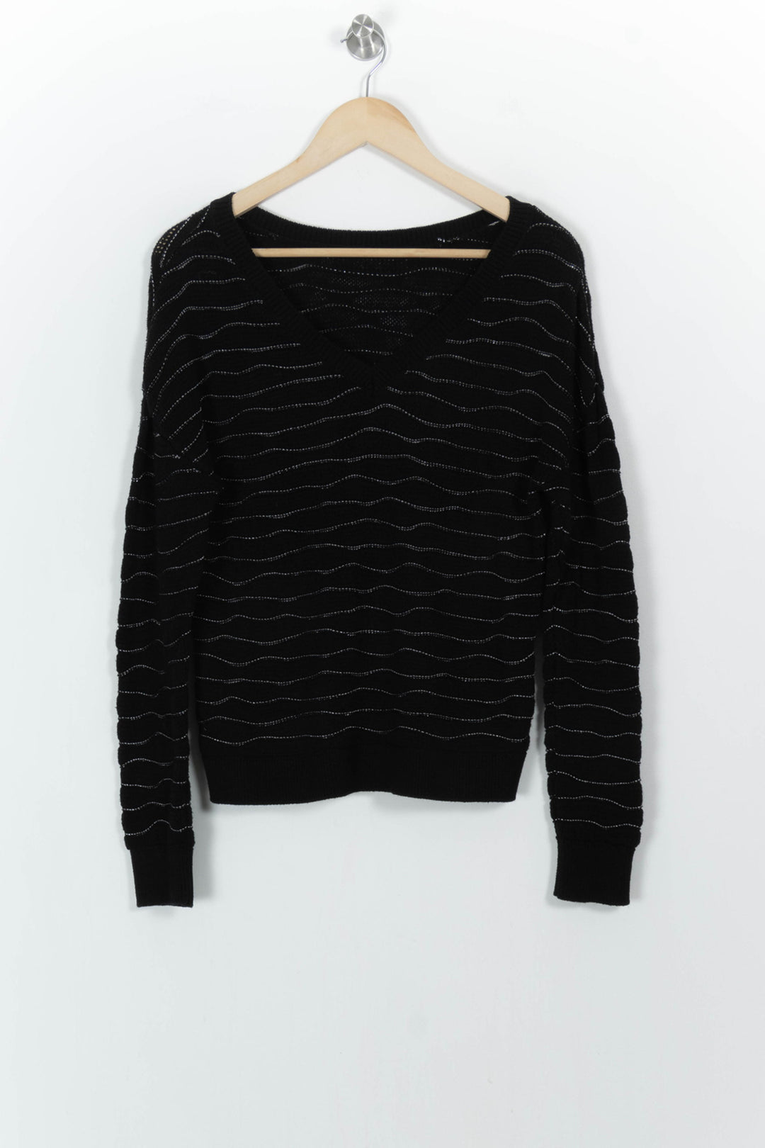 Pull Noir - Taille S/36 de la marque IKKS | PARAD103895 - Vendu par Paradigme - Image 4