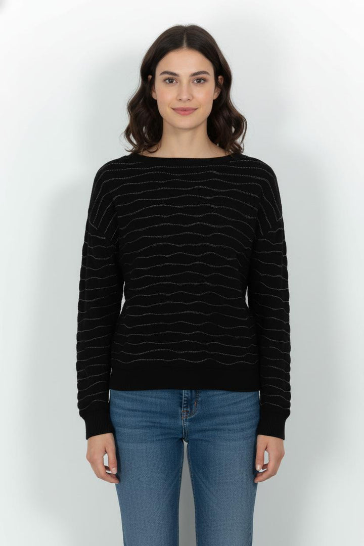 Pull Noir - Taille S/36 de la marque IKKS | PARAD103895 - Vendu par Paradigme - Image 1
