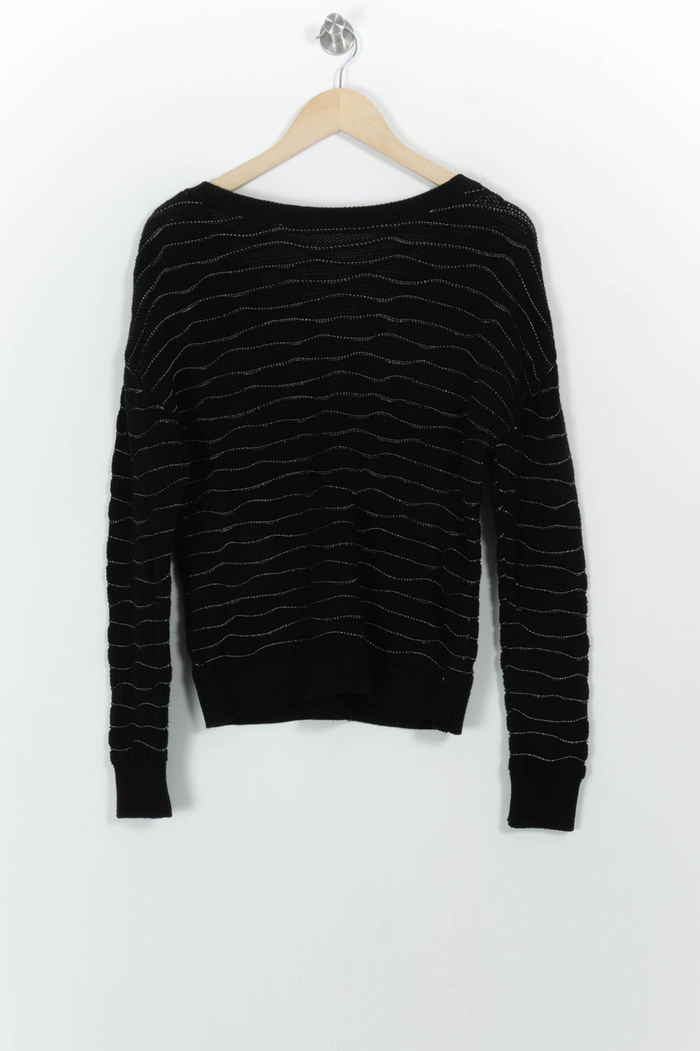 Pull Noir - Taille S/36 de la marque IKKS | PARAD103895 - Vendu par Paradigme - Image 2