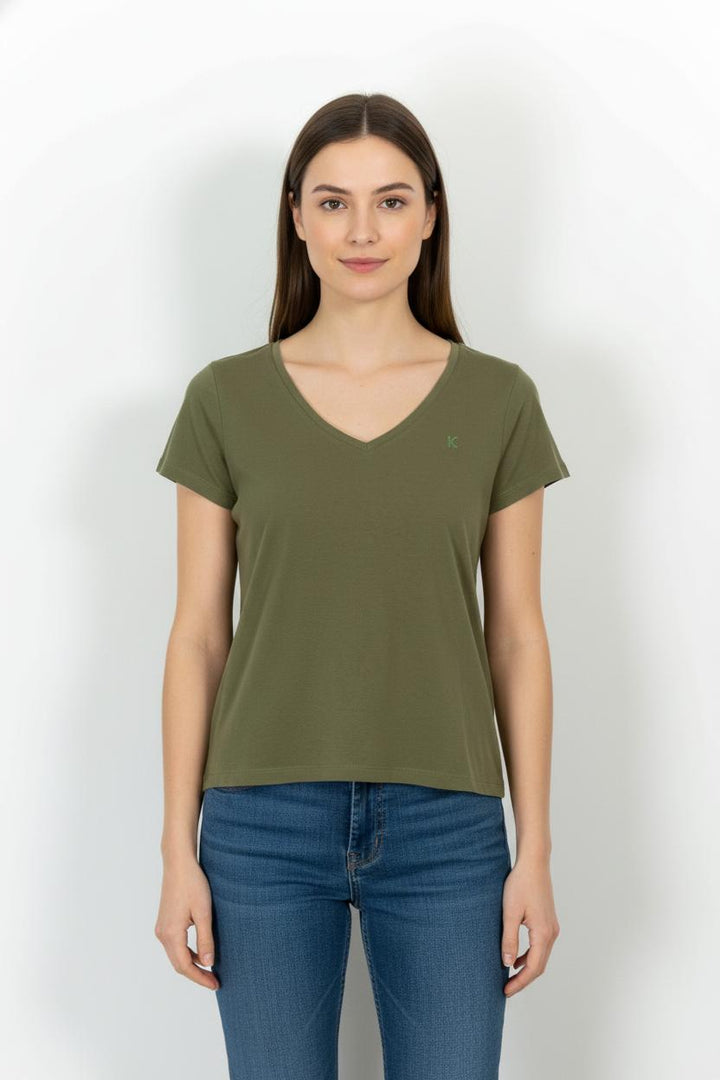 Tee-shirt Vert - Taille M/38 de la marque Kookai | PARAD103898 - Vendu par Paradigme - Image 1