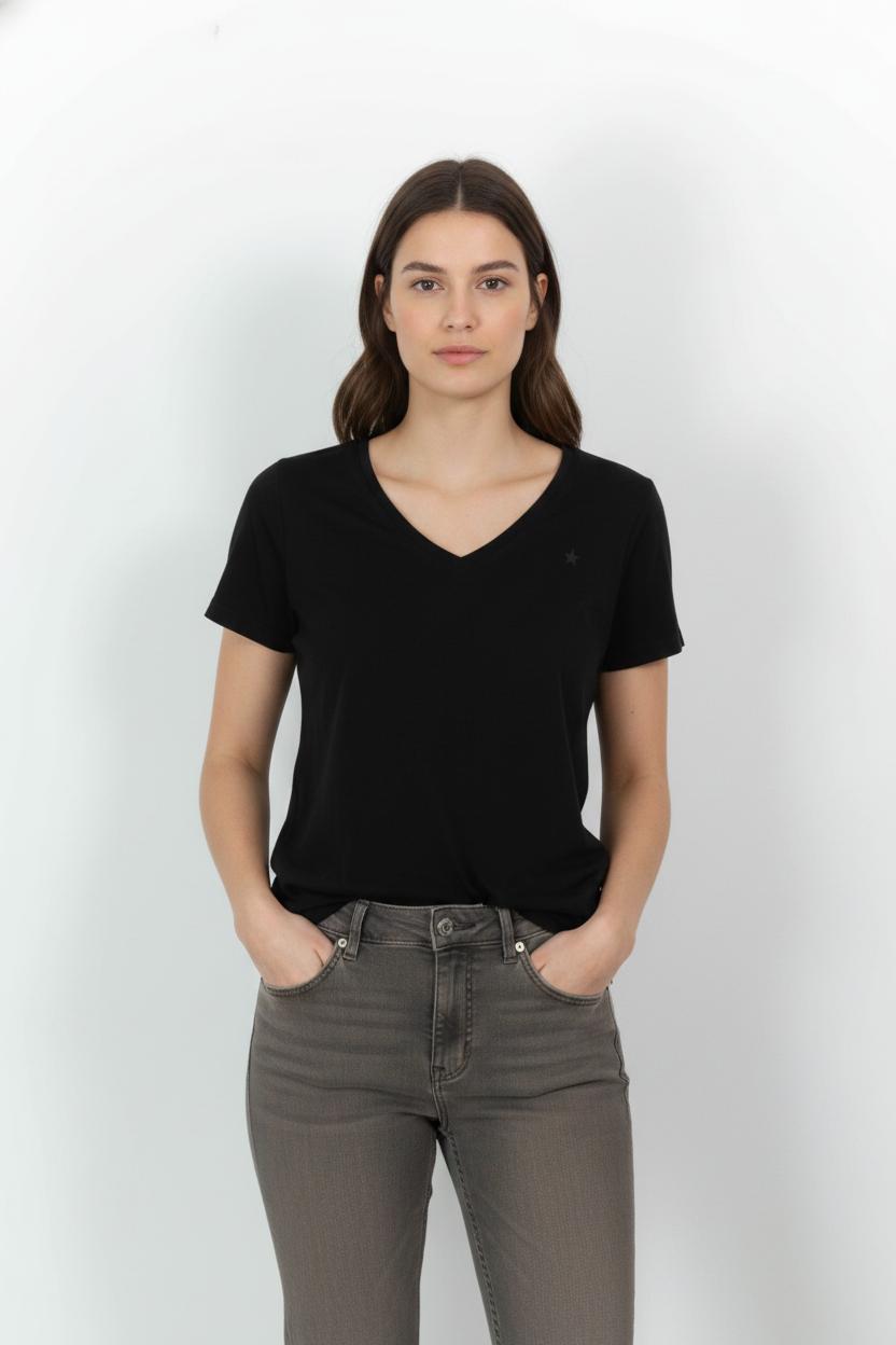 Tee-shirt Noir - Taille S/36 de la marque Sud express | PARAD103899 - Vendu par Paradigme - Image 1
