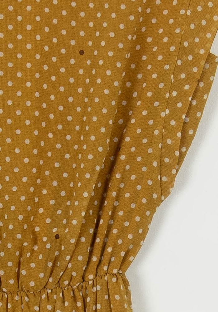 Robe Jaune à Pois Blancs - Taille S/36 de la marque La Fée Maraboutée | PARAD103905 - Vendu par Paradigme - Image 3