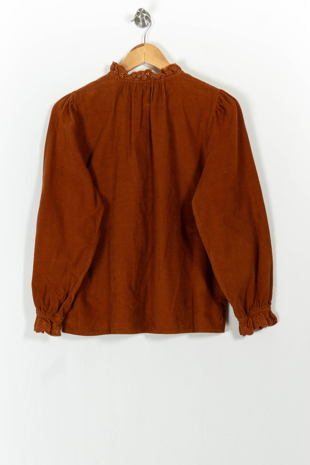 Blouse Marron - Taille XS/34 de la marque ba&sh | PARAD103906 - Vendu par Paradigme - Image 4