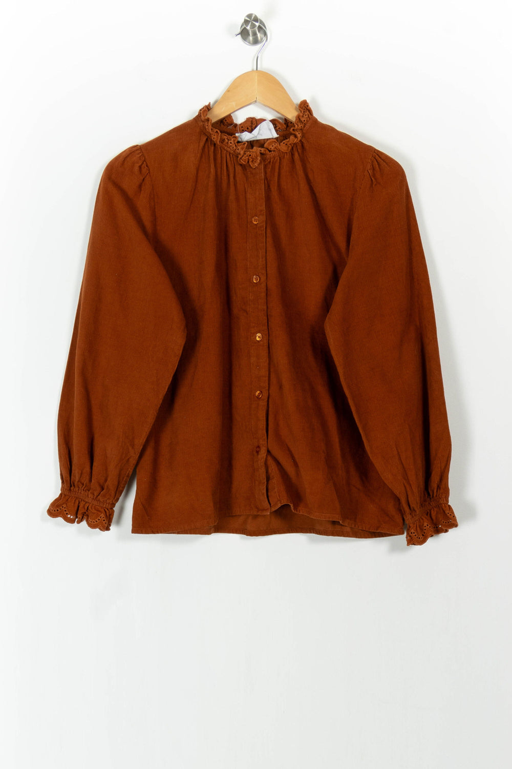 Blouse Marron - Taille XS/34 de la marque ba&sh | PARAD103906 - Vendu par Paradigme - Image 2