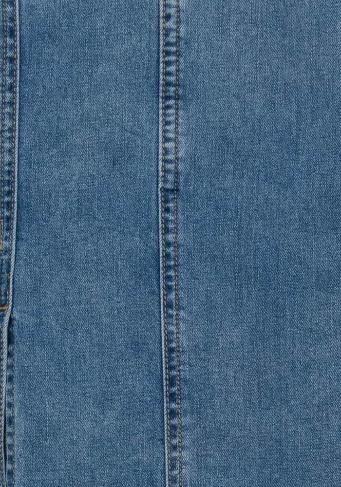 Jupe Midi Bleue - Taille S/36 de la marque Suncoo | PARAD103908 - Vendu par Paradigme - Image 3