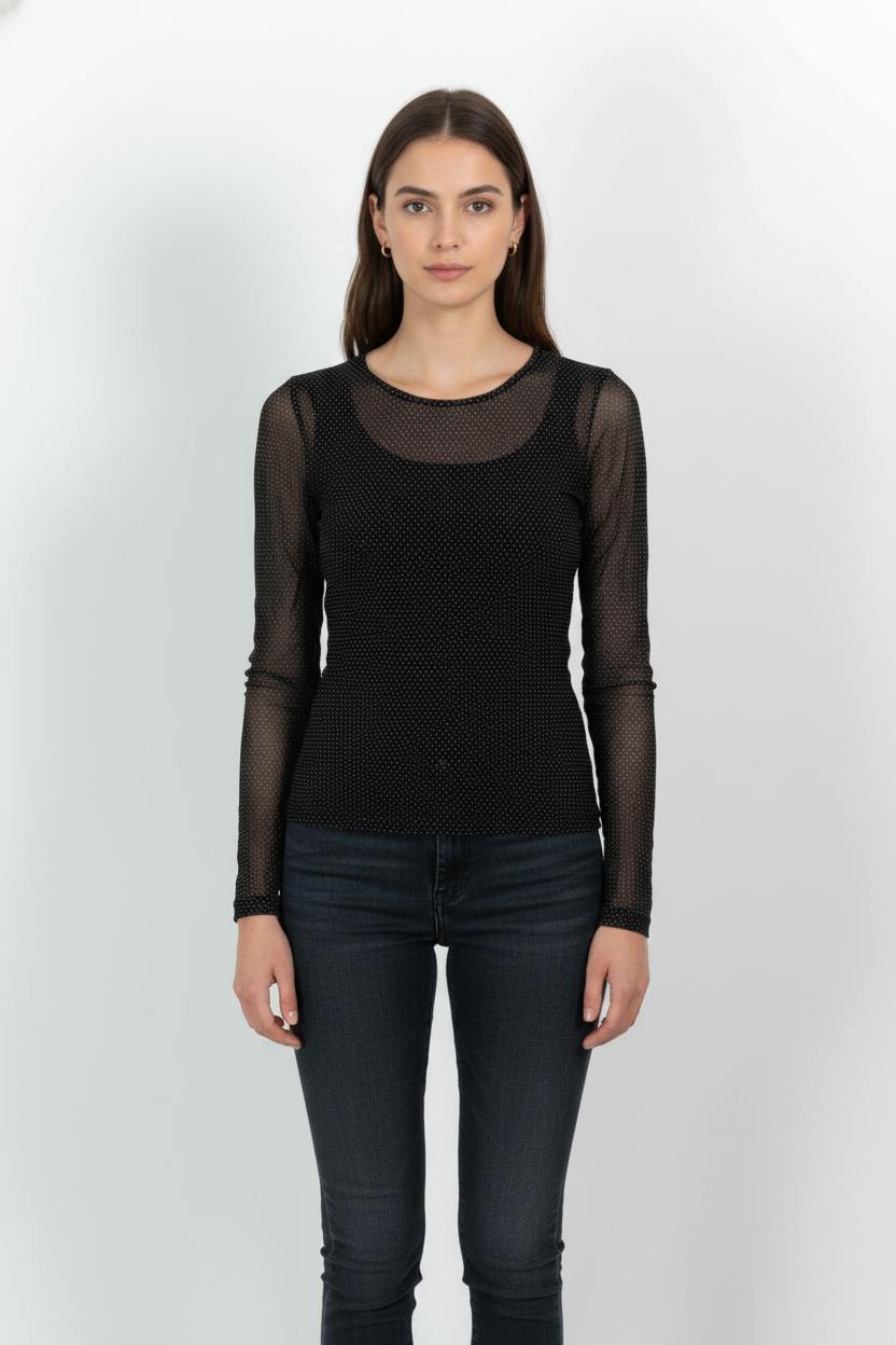 Top Noir - Taille S/36 de la marque Indies | PARAD103912 - Vendu par Paradigme - Image 1