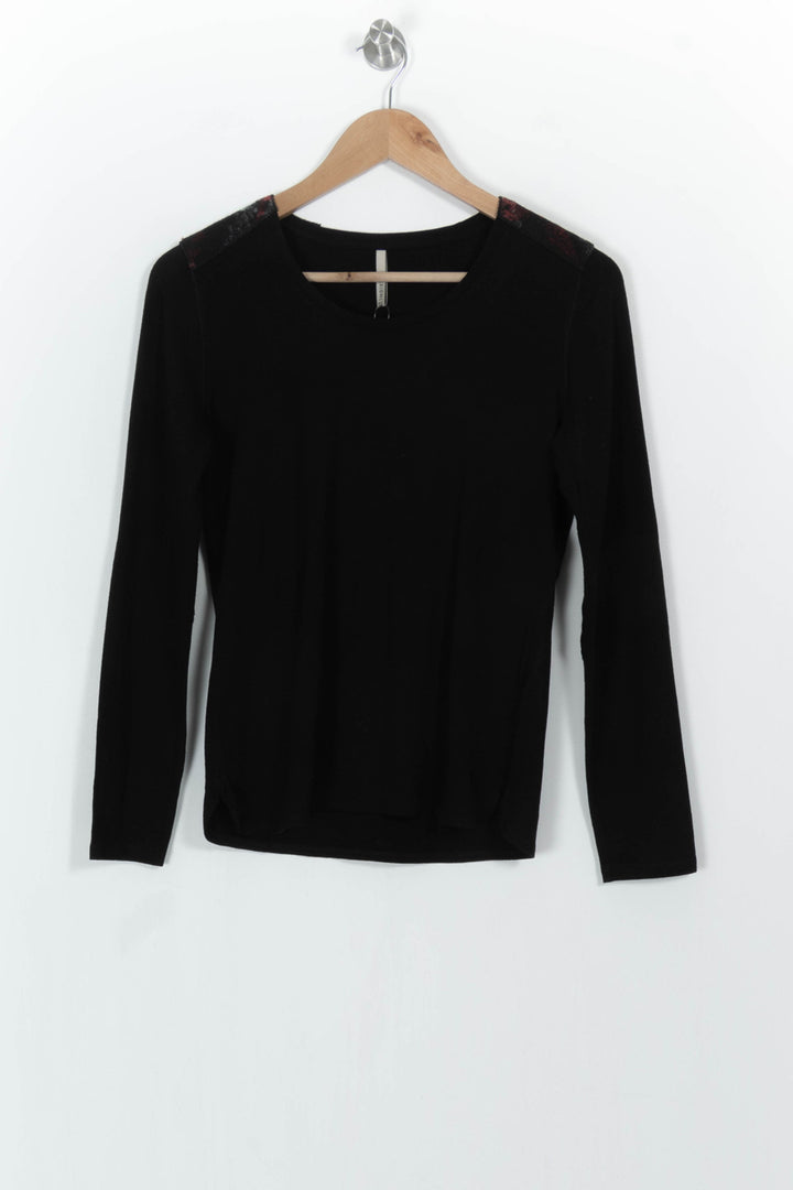 Pull Noir - Taille M/38 de la marque Indies | PARAD103913 - Vendu par Paradigme - Image 2