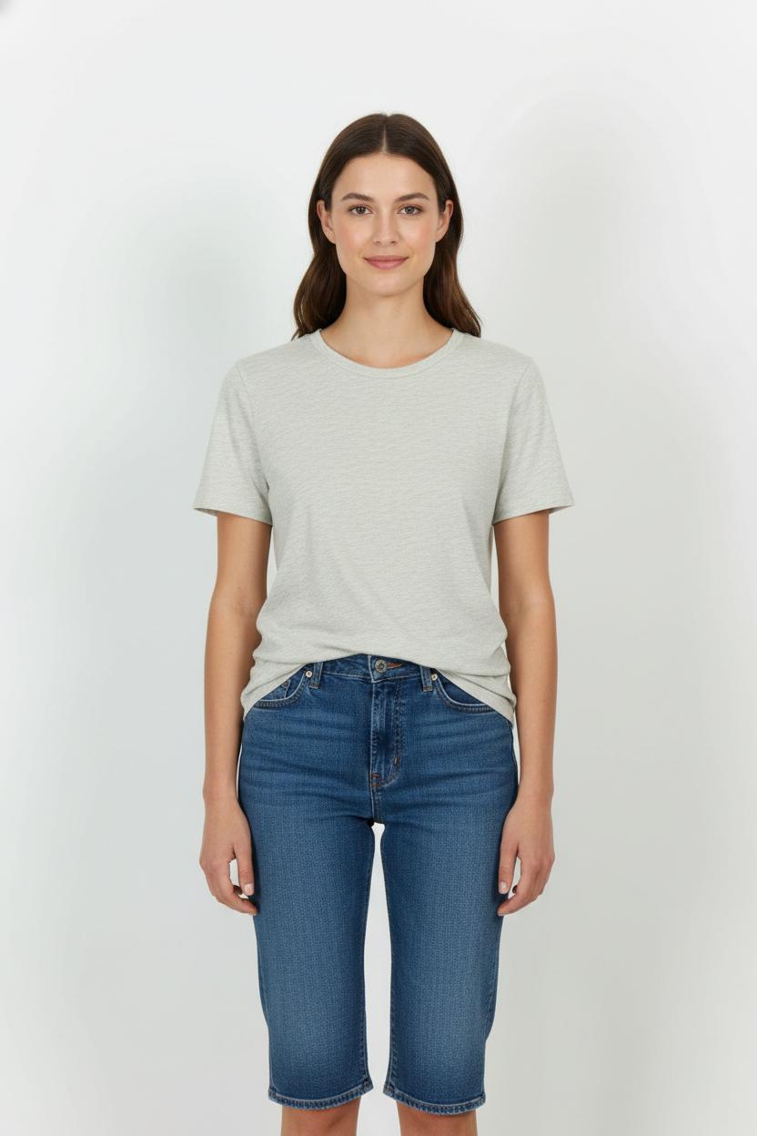 Tee-shirt Beige - Taille S/36 de la marque American Vintage | PARAD103921 - Vendu par Paradigme - Image 1