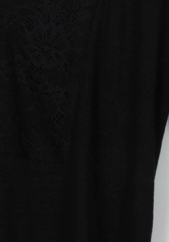 Blouse Noire - Taille S/36 de la marque Sandro | PARAD103926 - Vendu par Paradigme - Image 3