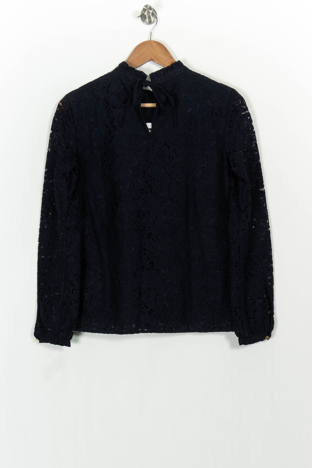 Blouse Dentelle Bleue - Taille S/36 de la marque Sézane | PARAD103929 - Vendu par Paradigme - Image 4