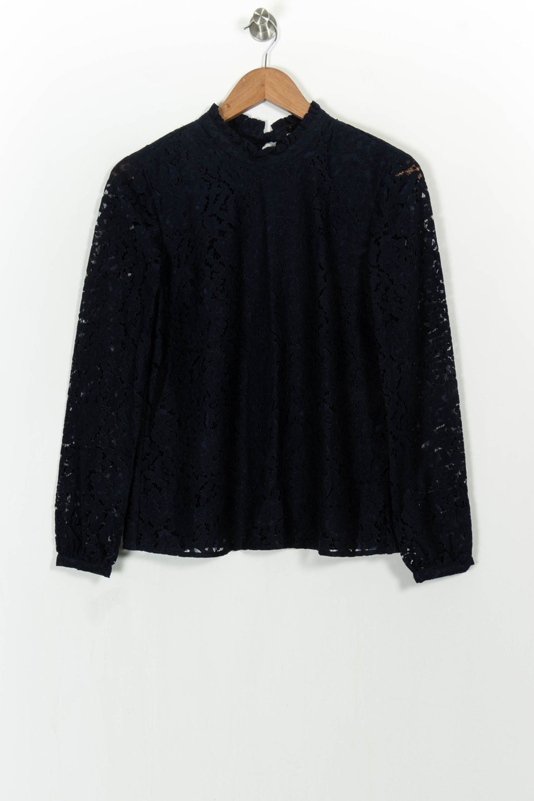 Blouse Dentelle Bleue - Taille S/36 de la marque Sézane | PARAD103929 - Vendu par Paradigme - Image 2