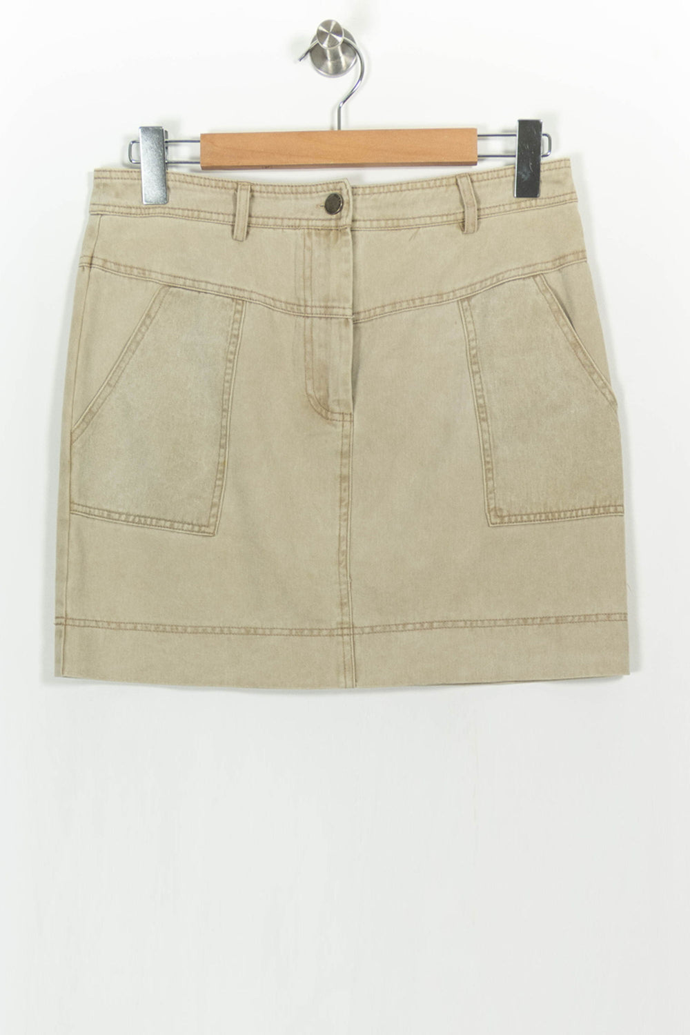 Jupe Courte Beige - Taille M/38 de la marque Grace & Mila | PARAD103931 - Vendu par Paradigme - Image 2