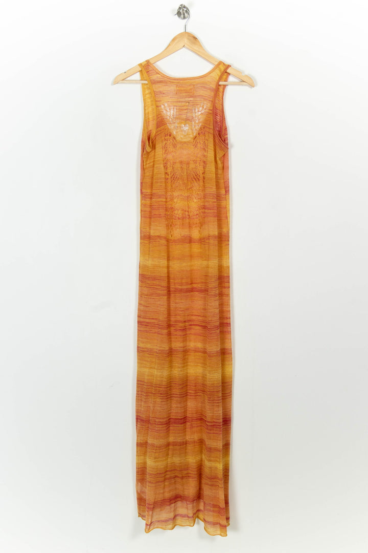 Robe Longue Orange et Rouge - Taille M/38 de la marque Zadig&Voltaire | PARAD103934 - Vendu par Paradigme - Image 4