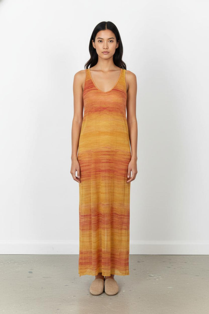Robe Longue Orange et Rouge - Taille M/38 de la marque Zadig&Voltaire | PARAD103934 - Vendu par Paradigme - Image 1