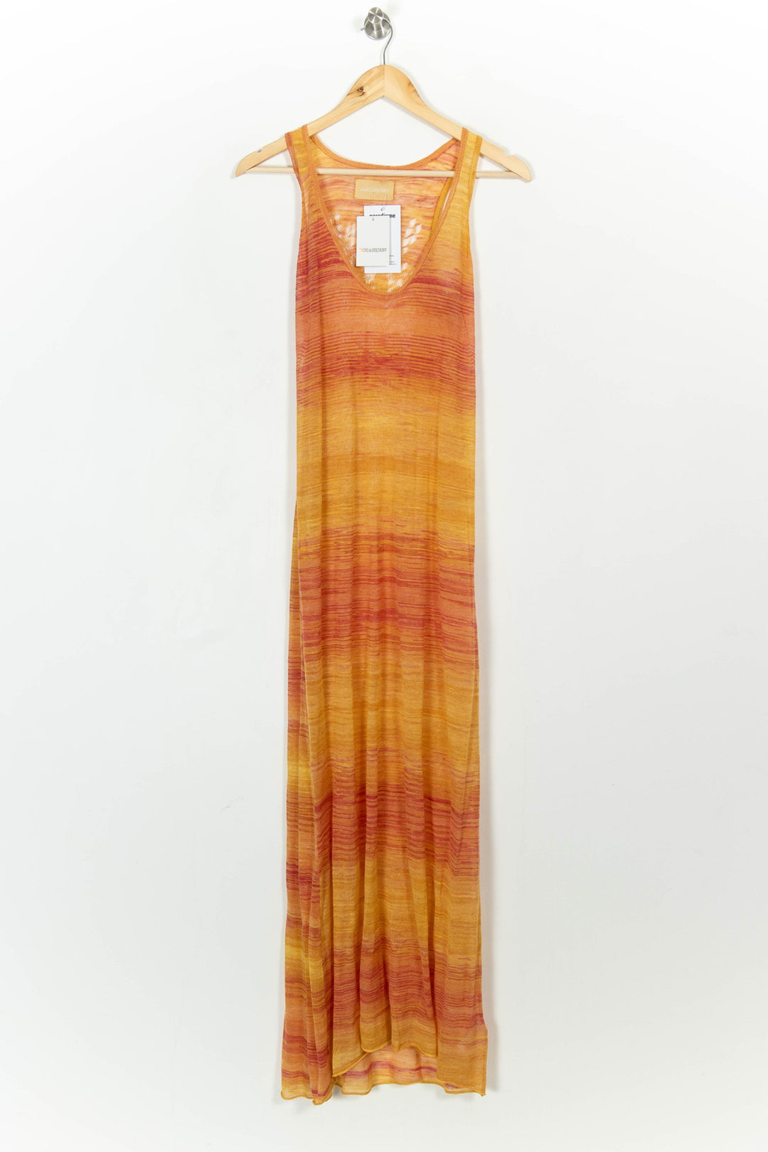 Robe Longue Orange et Rouge - Taille M/38 de la marque Zadig&Voltaire | PARAD103934 - Vendu par Paradigme - Image 2