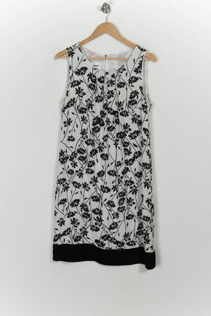 Robe Sans Manches Blanche et Noire - Taille XL/42 de la marque La Fée Maraboutée | PARAD103936 - Vendu par Paradigme - Image 2
