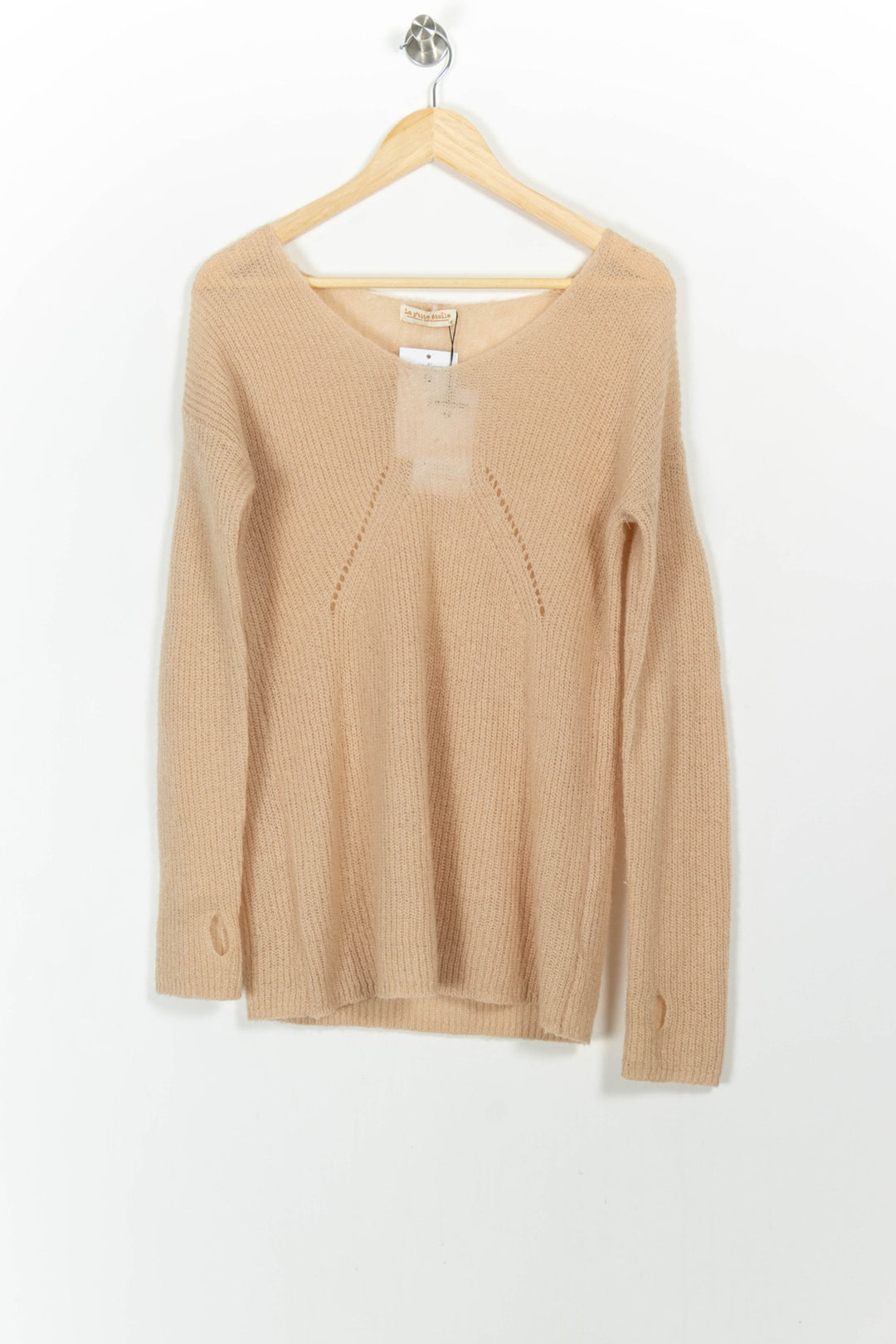 Pull Beige - Taille S/36 de la marque La Petite Etoile | PARAD103937 - Vendu par Paradigme - Image 2