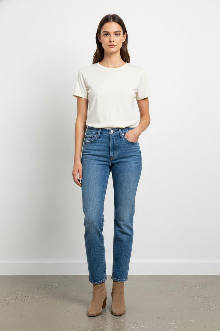 Jean Droit Bleu - Taille S/36 de la marque Levi's | PARAD103940 - Vendu par Paradigme - Image 1
