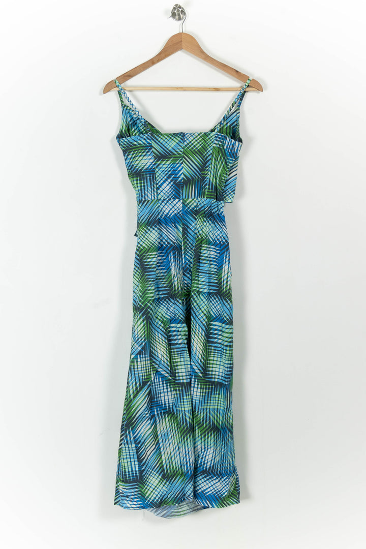 Robe Longue Bleu et Vert - Taille XS/34 de la marque La Fée Maraboutée | PARAD103941 - Vendu par Paradigme - Image 4